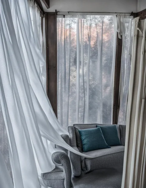 Cam Balkon Perde Modelleri