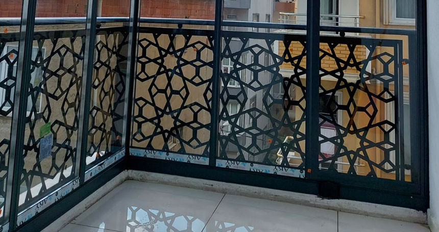 raylı cam balkon