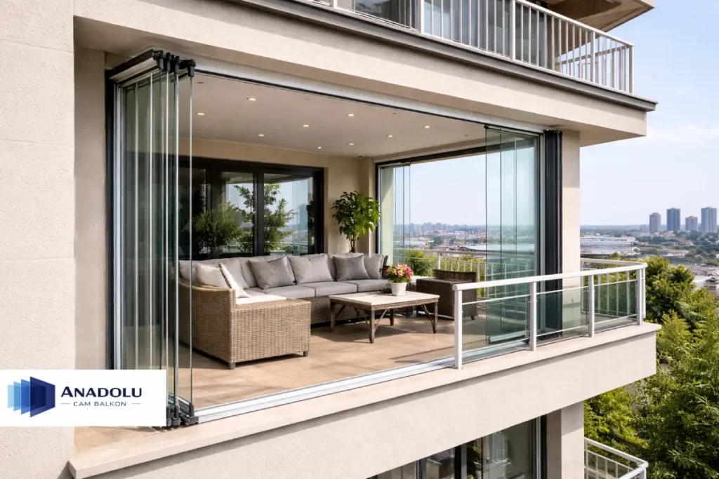 katlanır cam balkon nedir modern cam balkon sistemi örnek uygulama