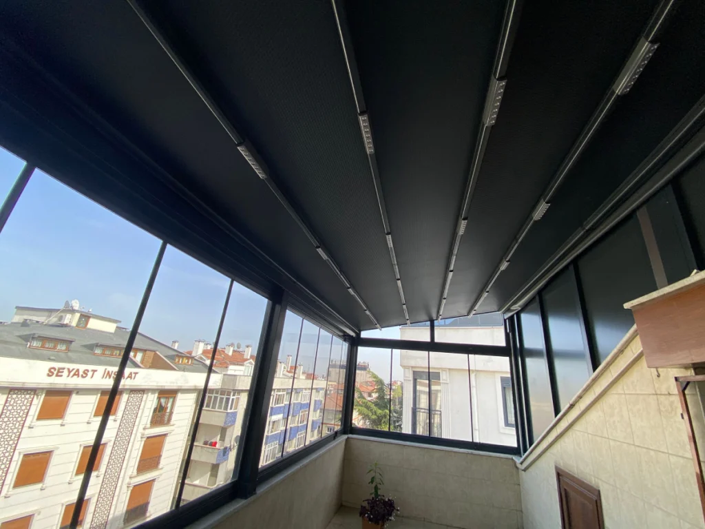 İstanbul teras katlanır cam balkon sistemi teras kapatma uygulaması